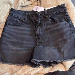 Black American eagle jean shorts